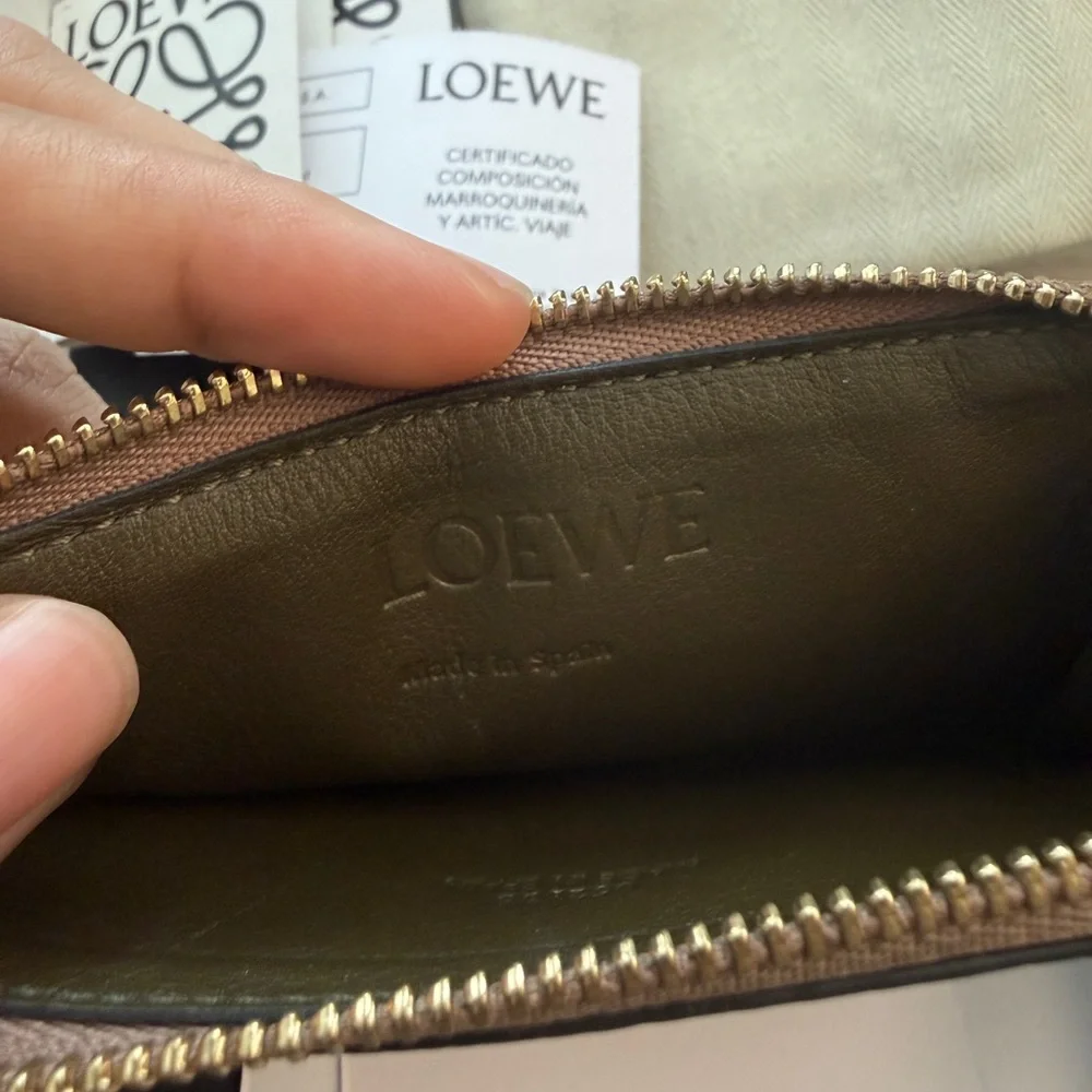 Loewe Leather Zip Wallet Coin cardholder